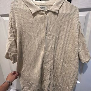 American Eagle Beige Knit Top